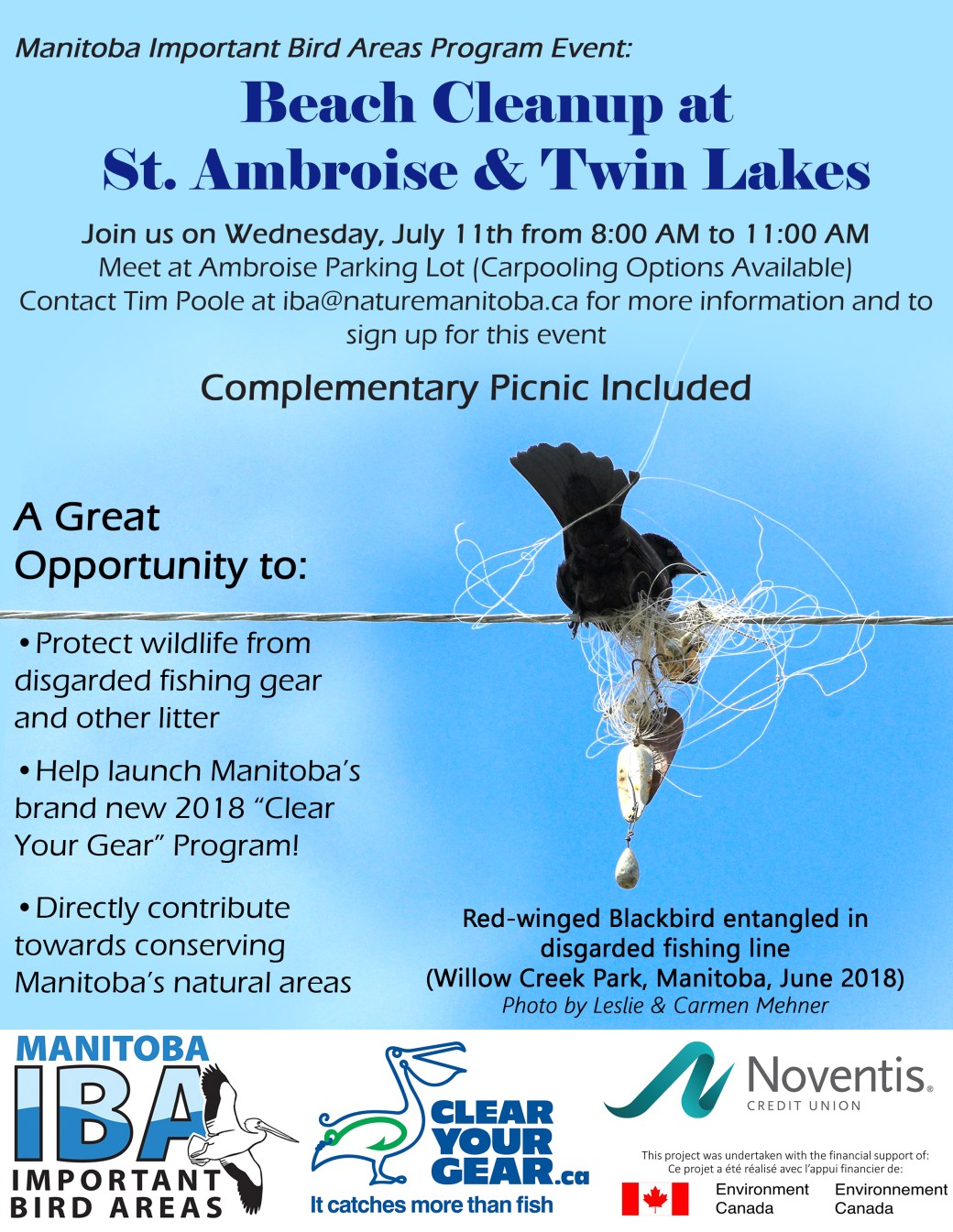 Event poster_Beach Cleanup Ambroise and Twin Lakes_2