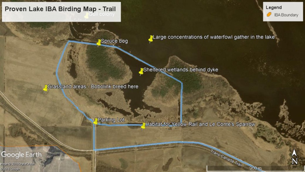 Proven Lake Trail Map