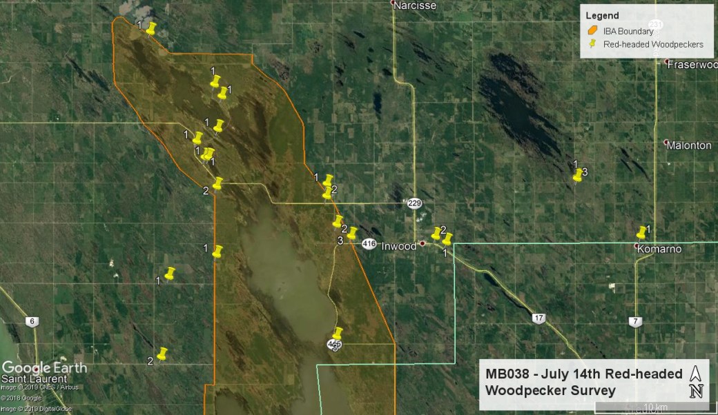 July 14 2019 Shoal Lake RHWO Map
